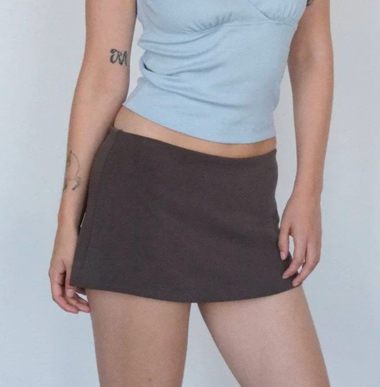GEEL - aria skirt brown